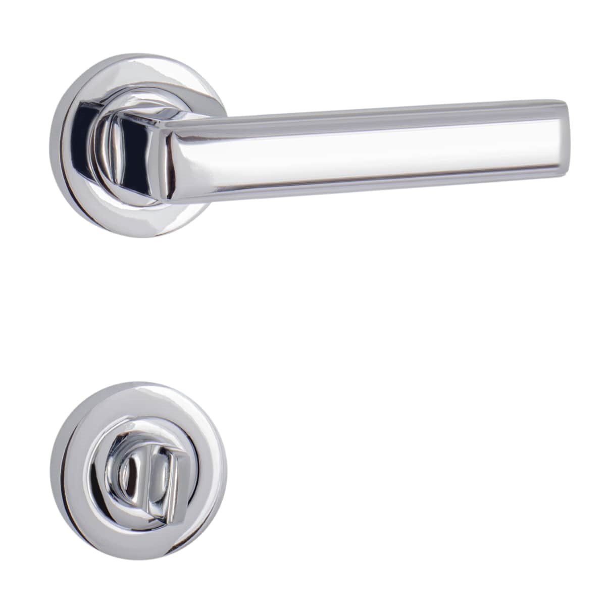 ÖZEN ALM. ŞİLE YUVARLAK ROZETLİ KAPI KOLU KROM