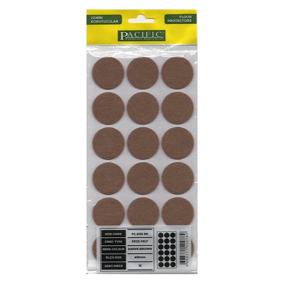 Pacıfıc Kahverengi Keçe-Ø35 mm