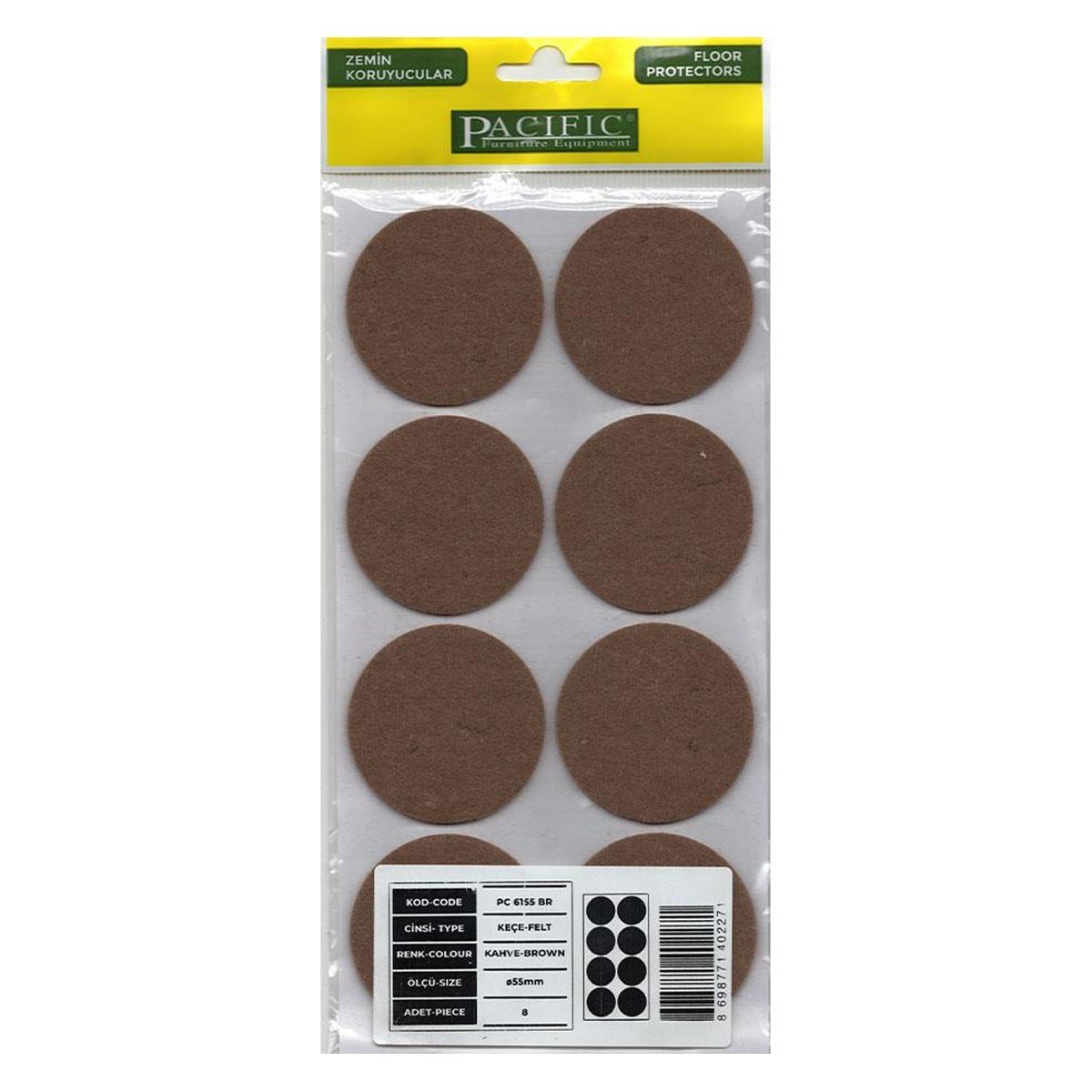Pacıfıc Kahverengi Keçe-Ø50 mm