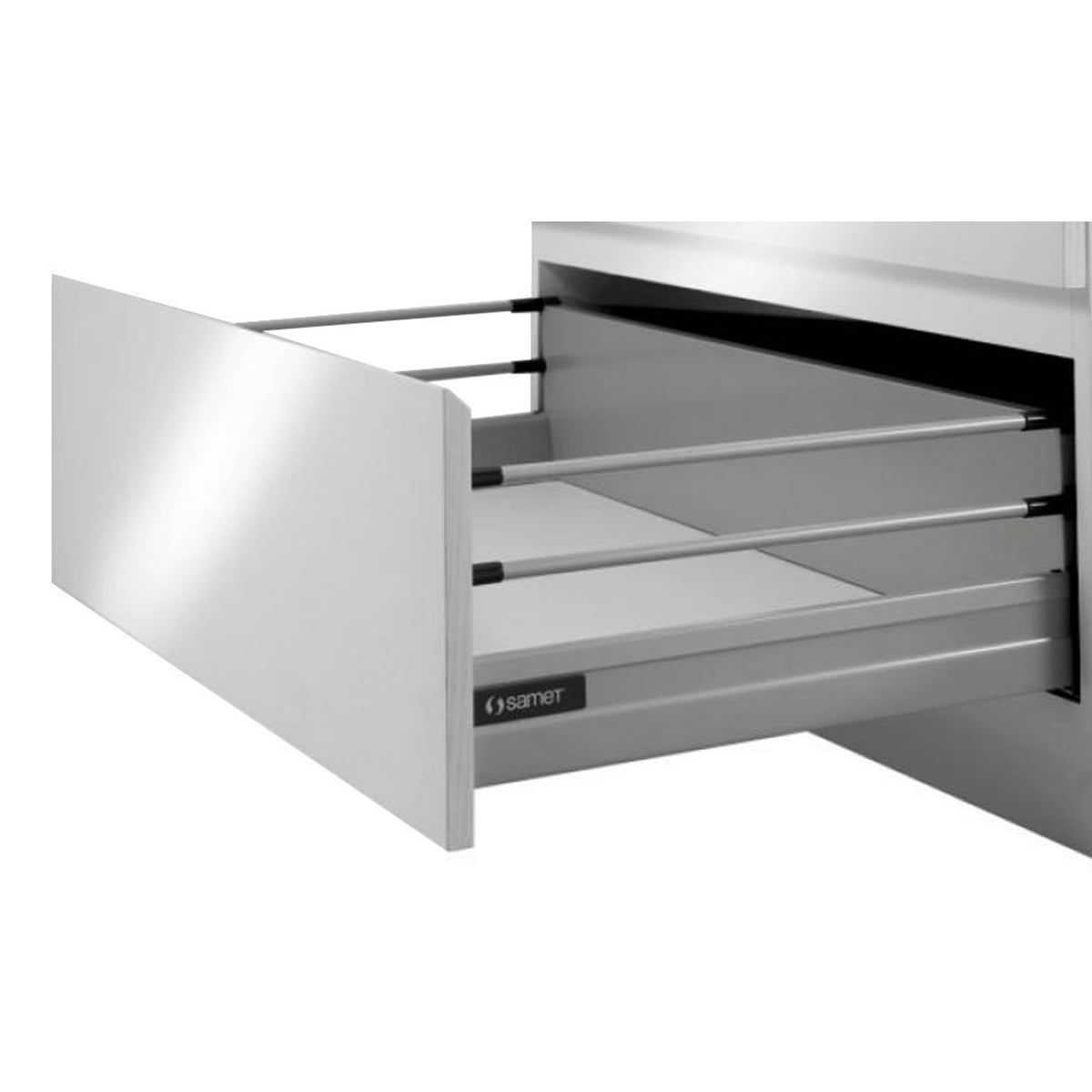 Samet Smart Box Yanaklı Çekmece Rayı Gri
