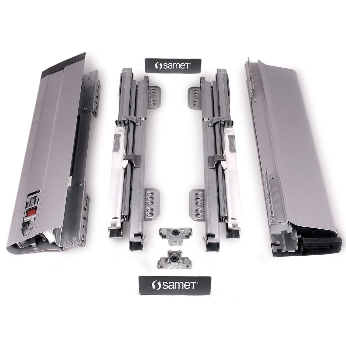 Samet Smart Box Yanaklı Çekmece Rayı Gri