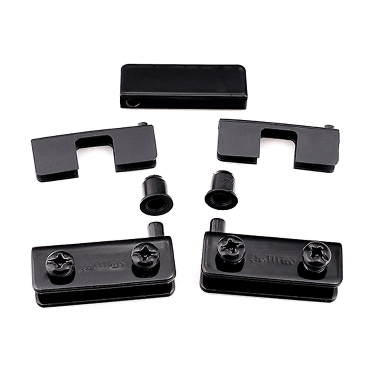 SAMET U TİPİ DELİKSİZ CAM MENTEŞESİ-SİYAH