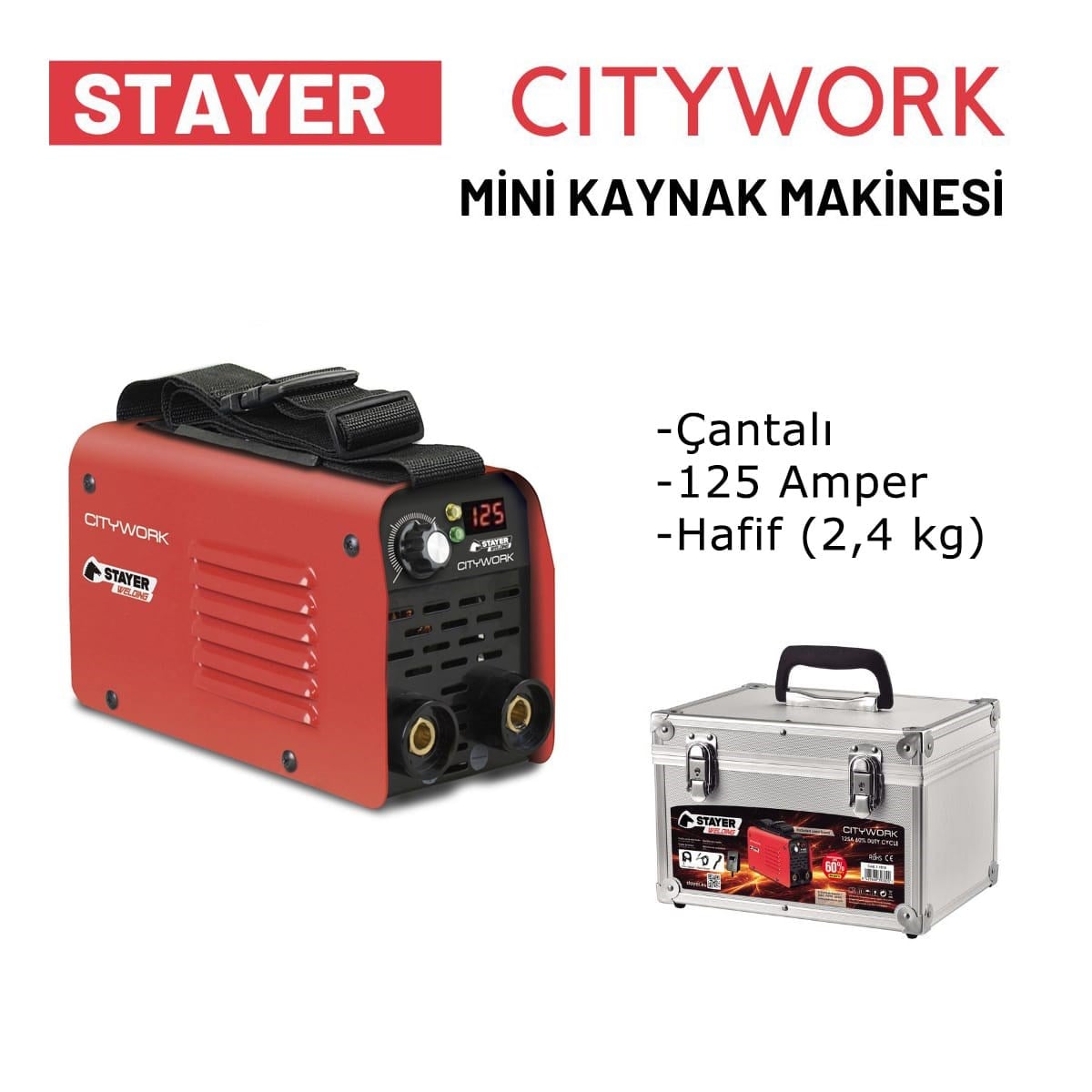 STAYER PROGRESS 1200 KAYNAK MAKİNESİ 125 AMP