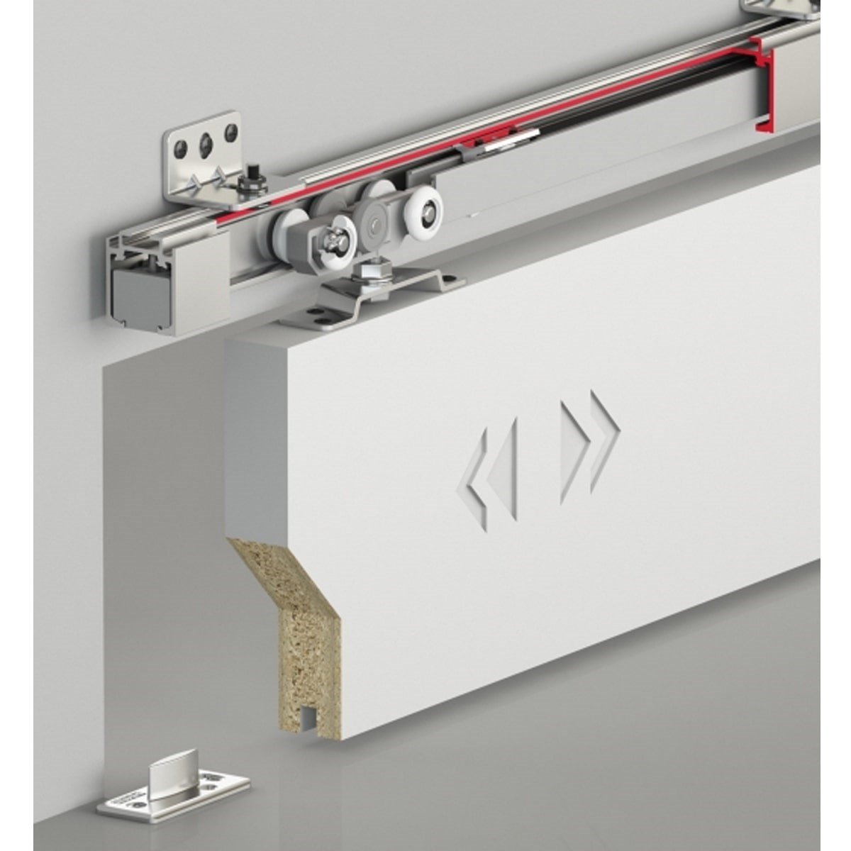 Sürgülü Kapı Rayı Profili Alüminyum