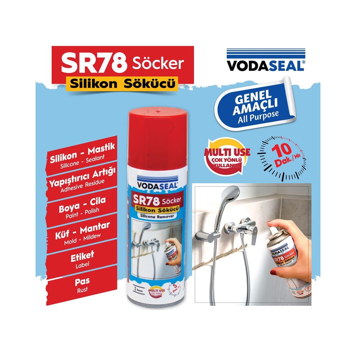 VODASEAL SR78 Silikon ve Etiket Sökücü 200 ml