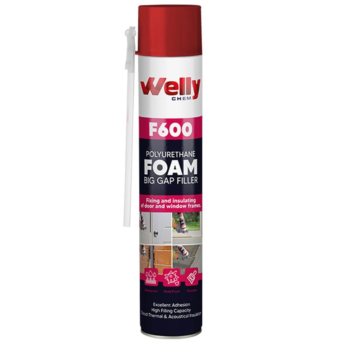 WELLY F600 POLİÜRETAN MONTAJ KÖPÜĞÜ PİPETLİ 600 GR