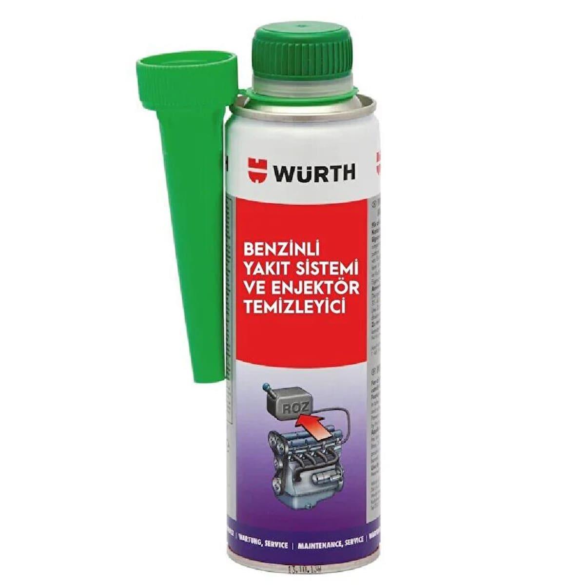 WÜRTH Benzinli Yakıt Sistemi ve Enjektör Temizleyici 300 ML