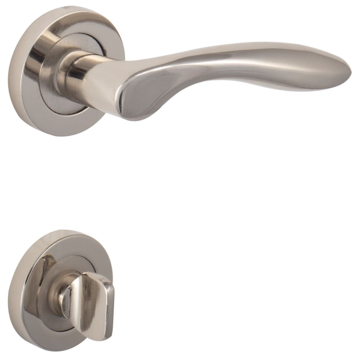 Yunus Rozetli Kapı Kolu Nikel|Saten