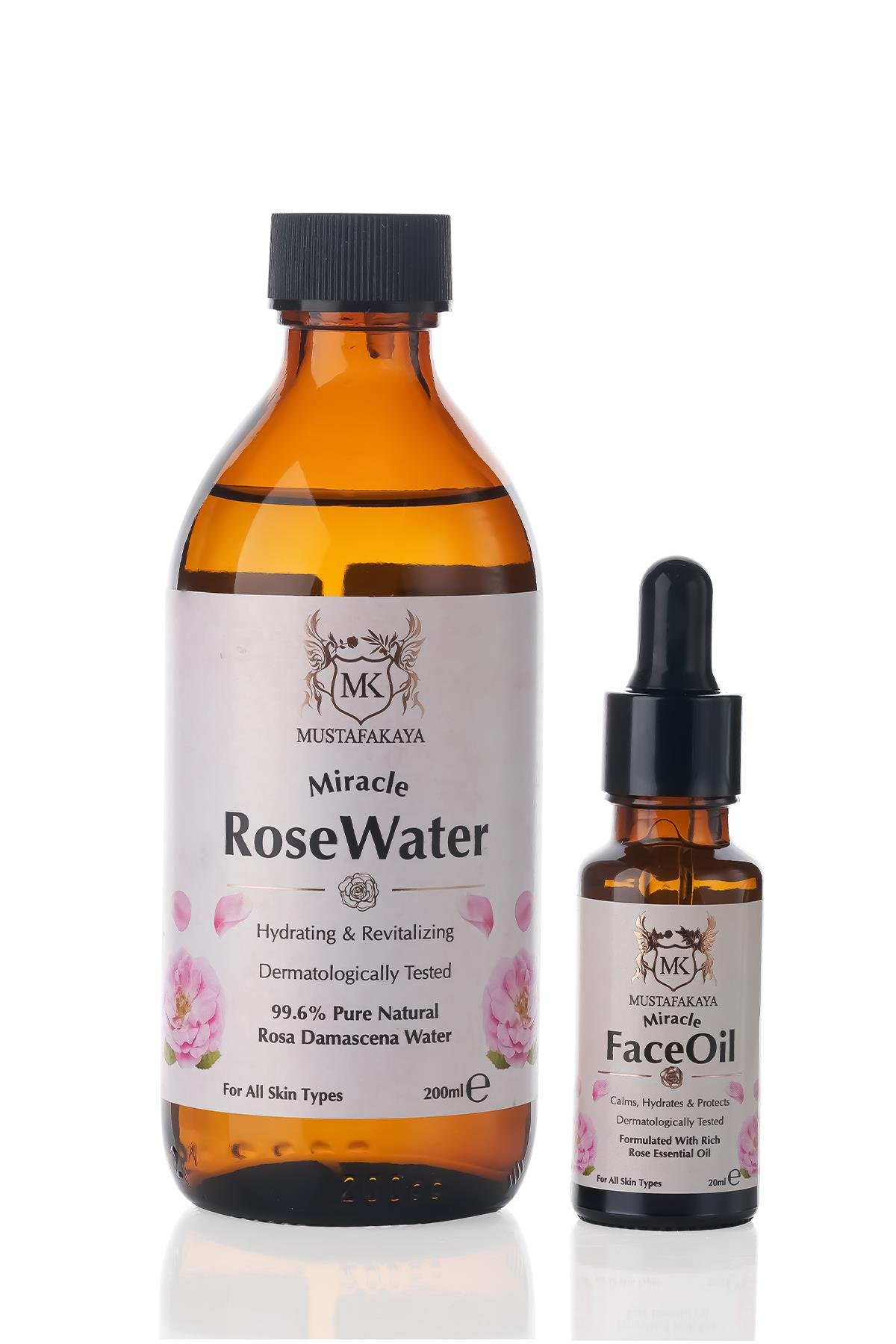 MK Doğal Gül Yüz İksir İkili Set