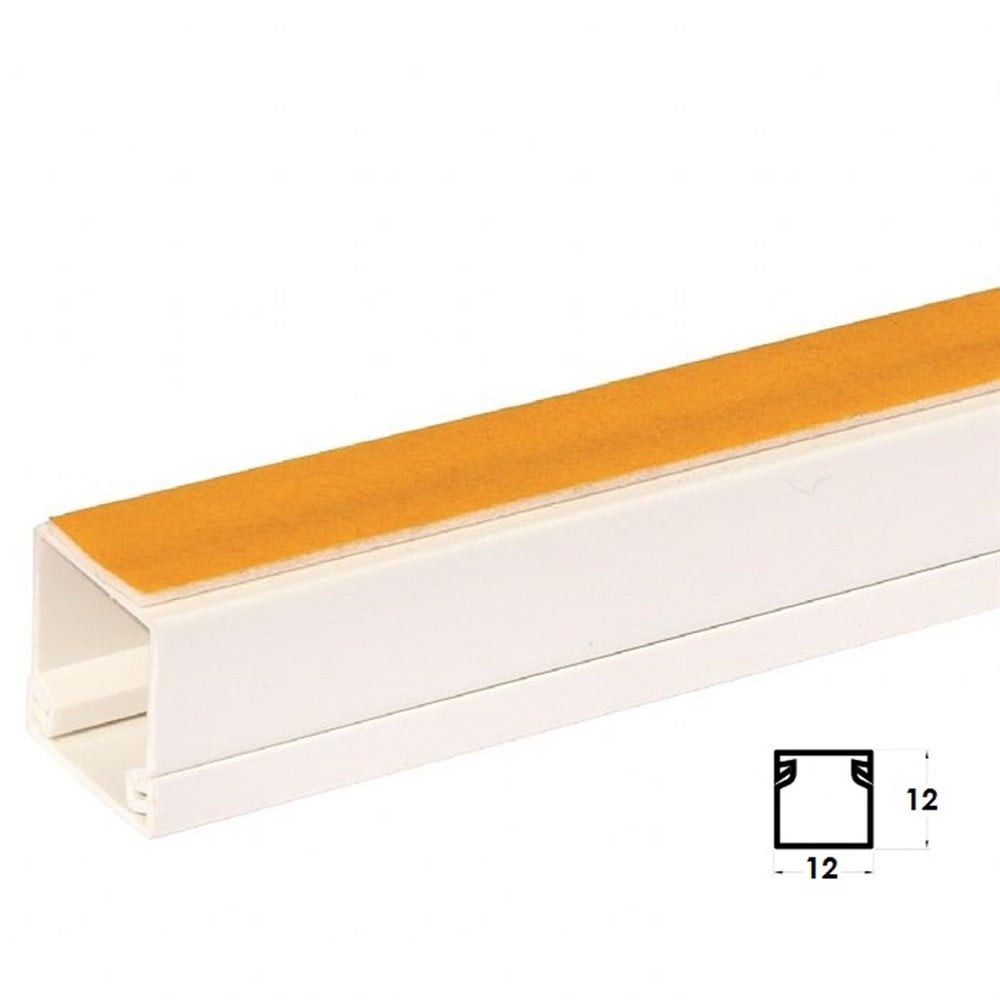 12*12 Mm Yapışkanlı Bantlı Kablo Kanalı (10 Metre)