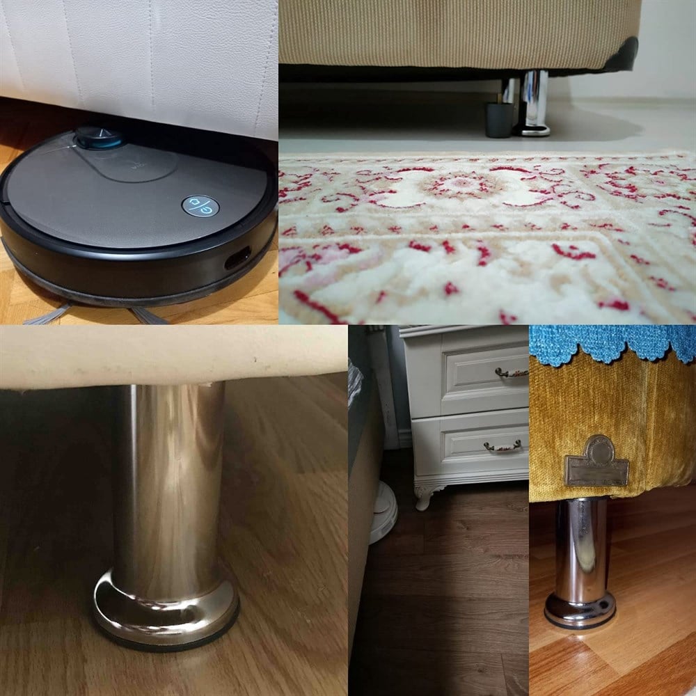 Baza Koltuk Kanepe Ayağı 15 Cm 3/8 Civatalı (Kalın Diş)