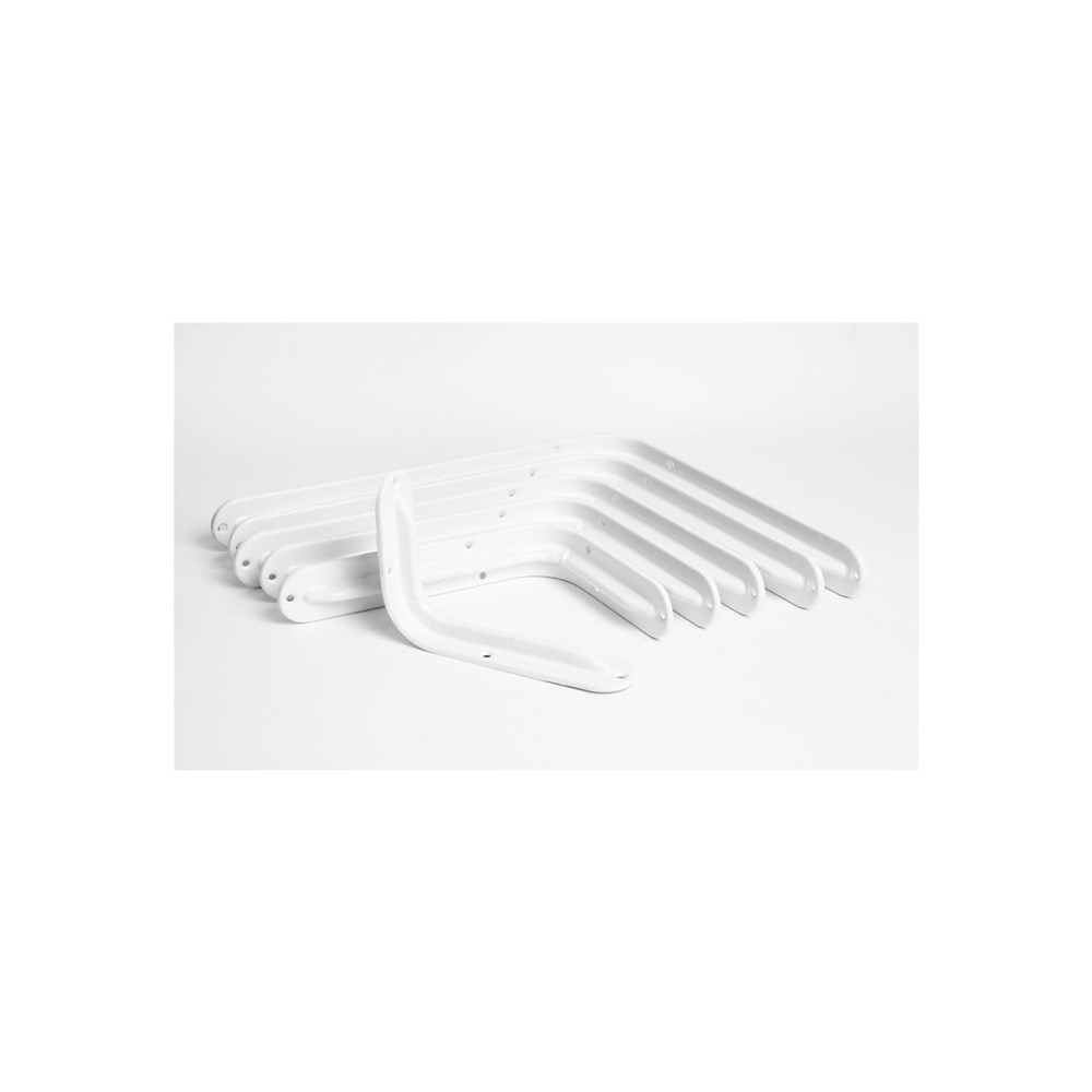 Beyaz Raf Altı L Ayak Raf Tutucu 12 Cm * 19 Cm (2 Adet)
