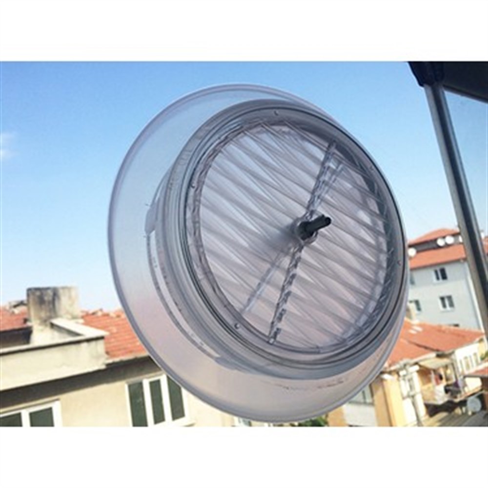 Doğalgaz Havalandırma Menfez Mutfak Cam Menfezi Şeffaf 18 Cm
