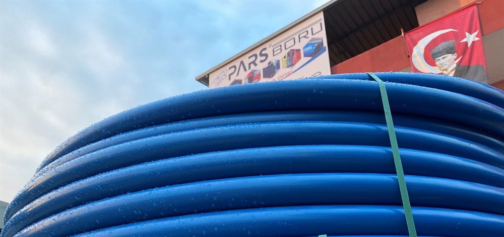 Fırat 32 Mm Mavi Kangal Boru Sulama Borusu 10 Atü (50 Metre)
