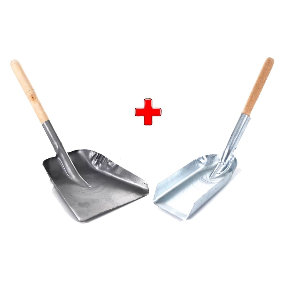 Soba Küreği + Çöp Küreği Saplı Galveniz 2 Li Set