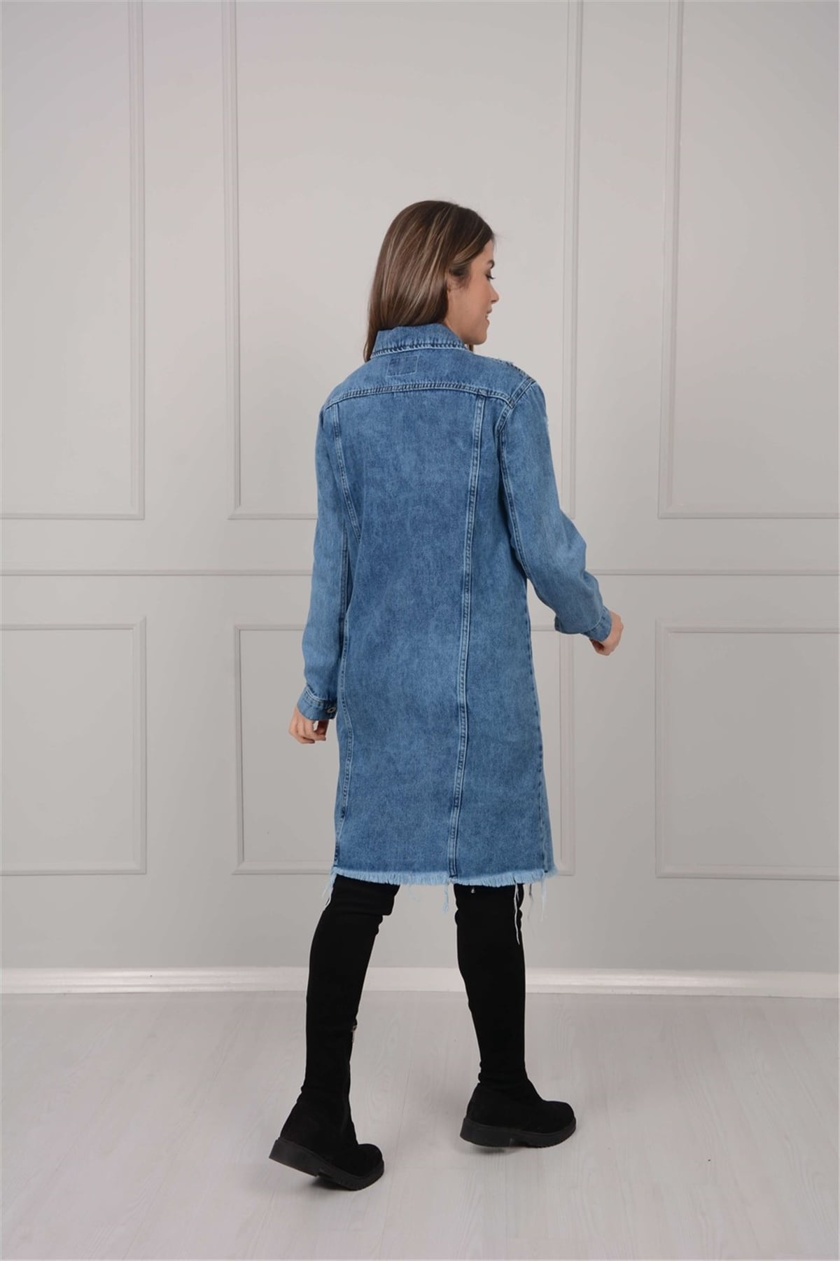 Denim Ceket - Mavi