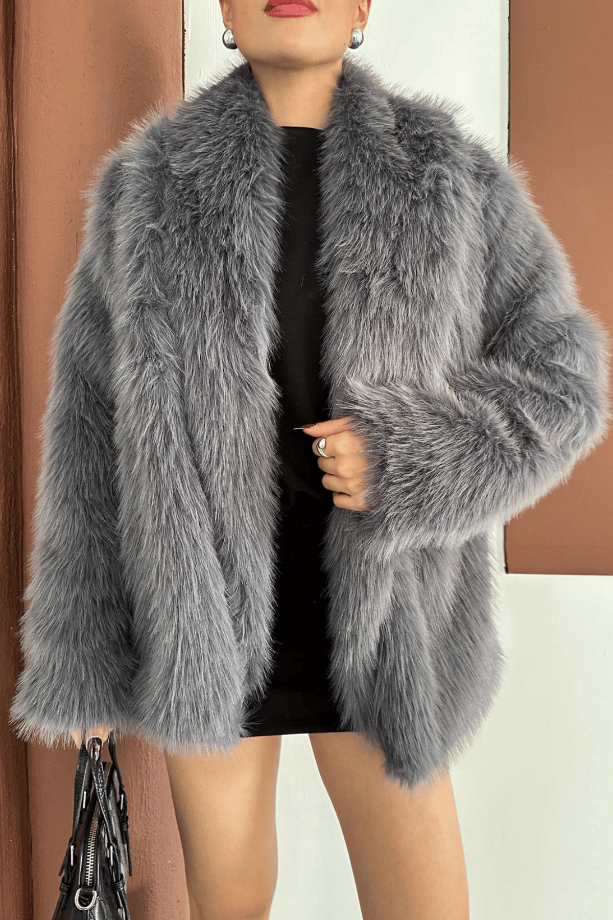 Suni Tasarım Kürk - ANTRASİT