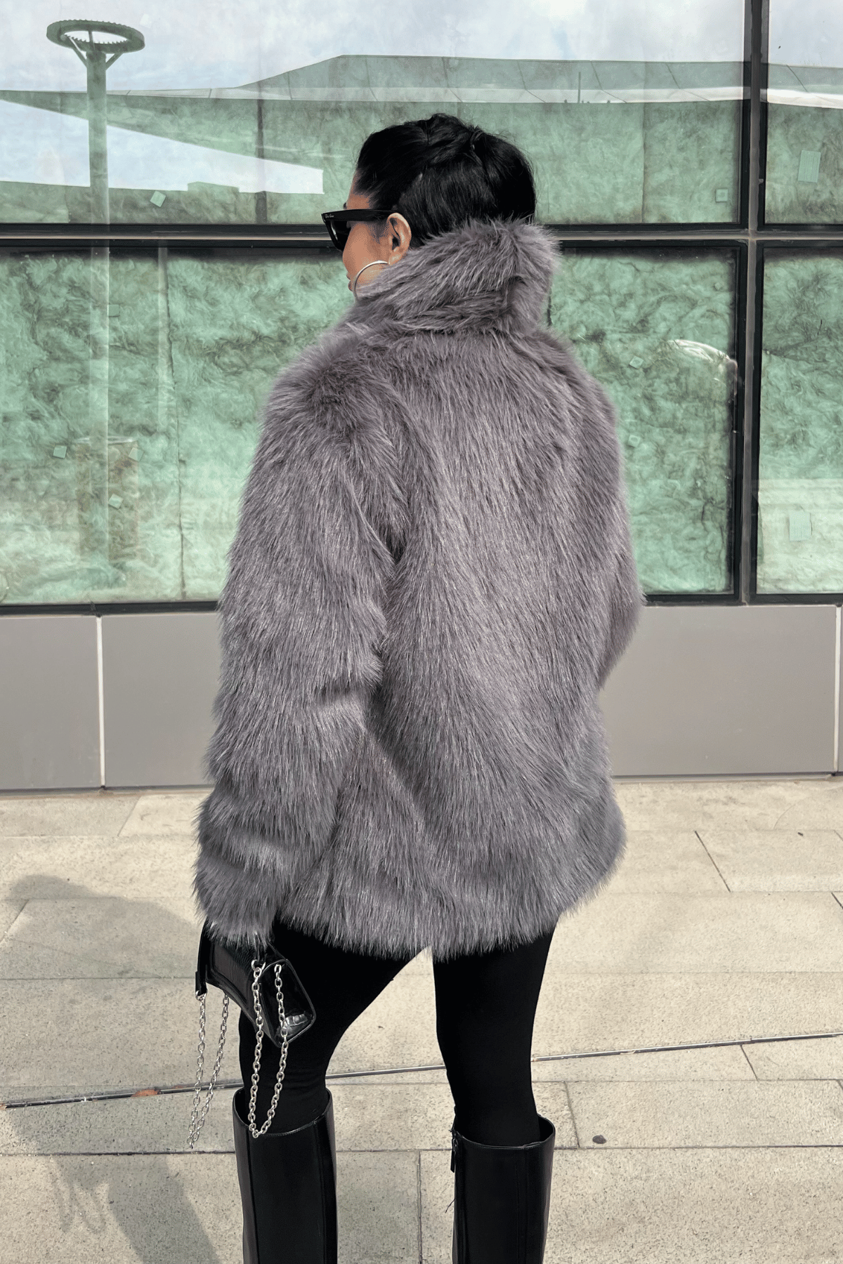 Suni Tasarım Kürk - ANTRASİT