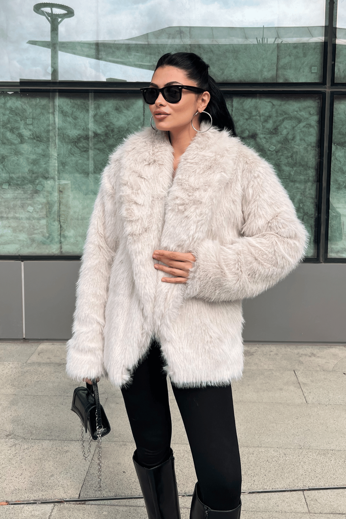 Suni Tasarım Kürk - KREM