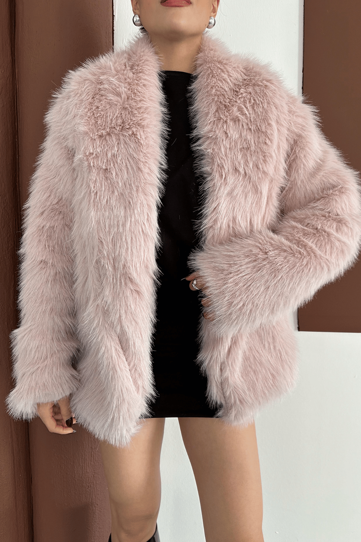 Suni Tasarım Kürk - PEMBE