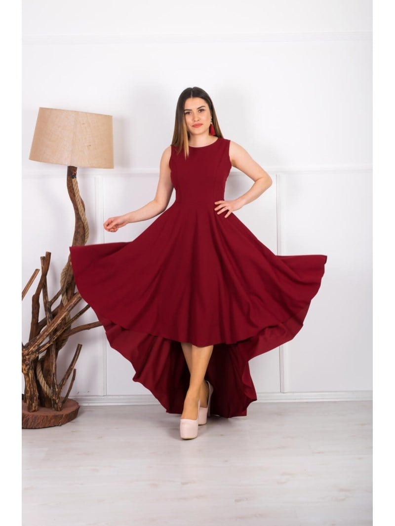Tasarım Abiye Elbise - BORDO