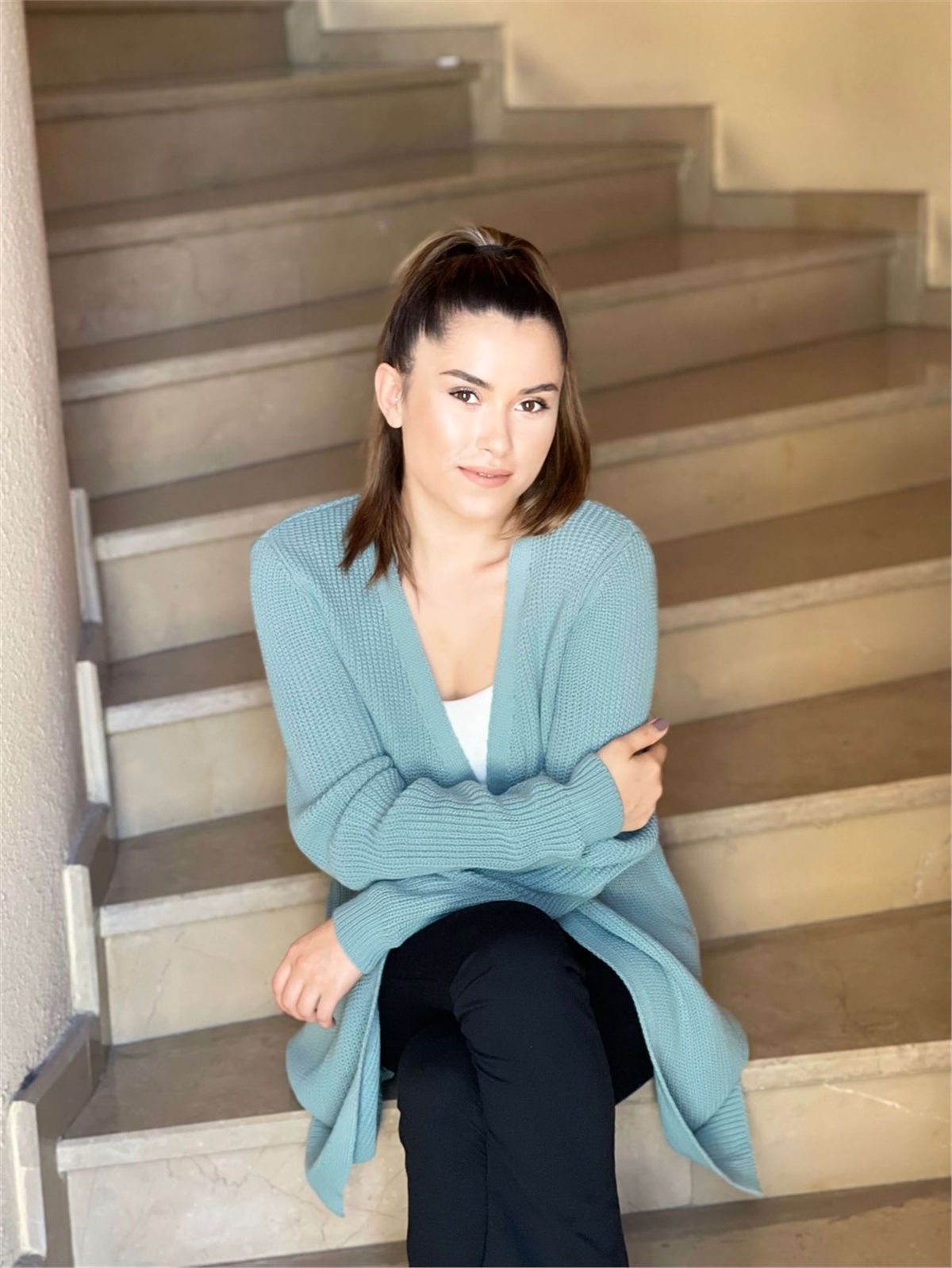 Triko Salaş Hırka - Yeşil