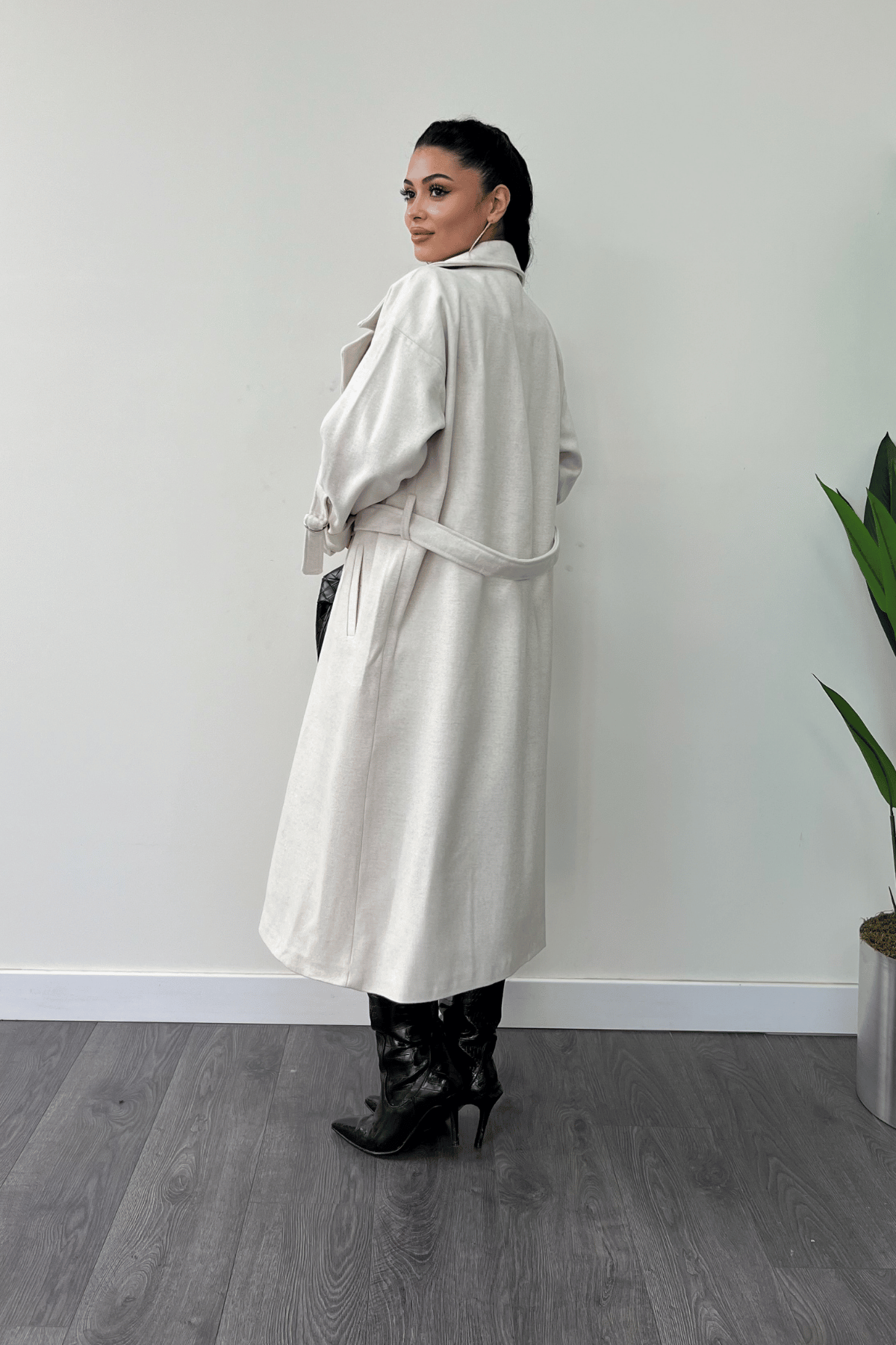 Uzun Kaşe Kaban - TAŞ RENGİ