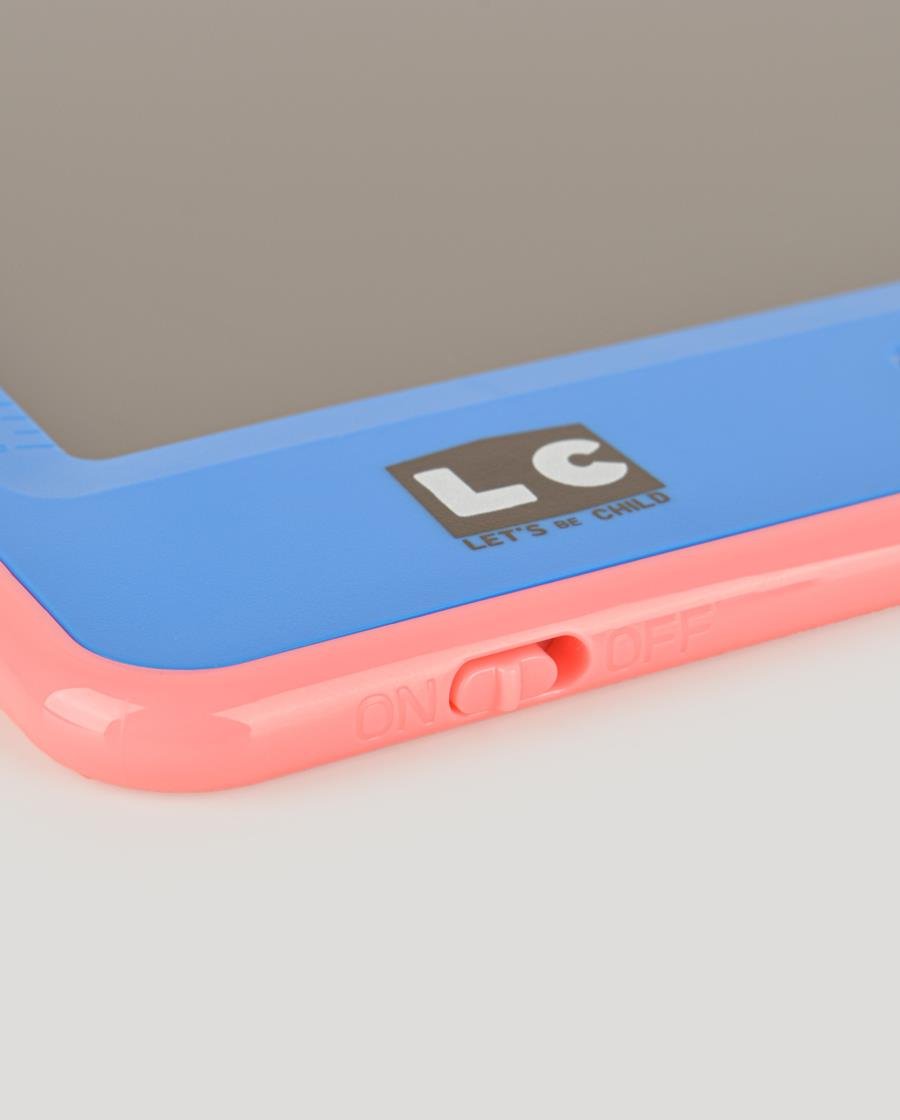 10 inch Şeffaf LCD Dijital 4 Adet Çizim Kartlı Tablet-Mavi