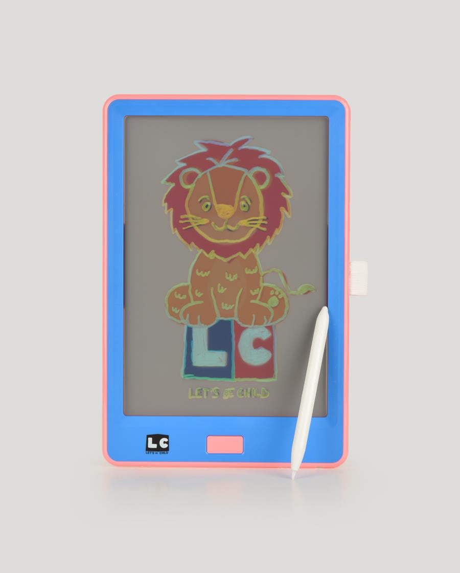 10 inch Şeffaf LCD Dijital 4 Adet Çizim Kartlı Tablet-Mavi