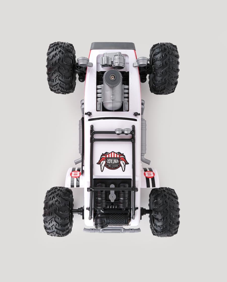 2.4 Ghz Yüksek Hızlı Truck Araba 4 Ch Usb Şarjlı Beyaz