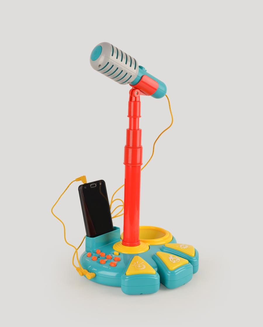 Işıklı Ses Değiştirici Efektli 6 Farklı Müzik Stili ve Ritim Ses Efektleri İçeren Mp3 Girişli Karaoke Seti