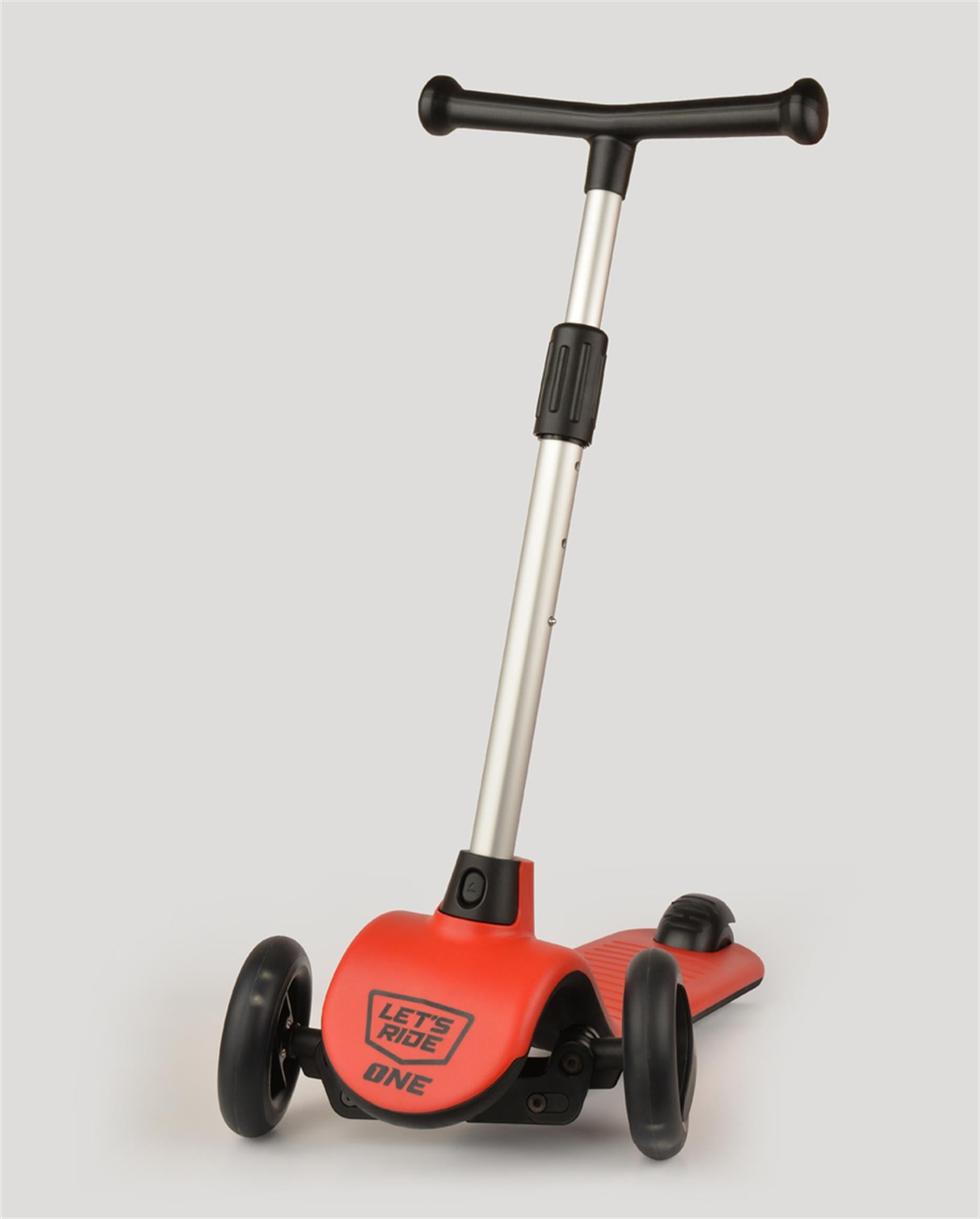 LC Let's Ride Işıklı ve 3 Tekerlekli Kırmızı Çocuk Scooter
