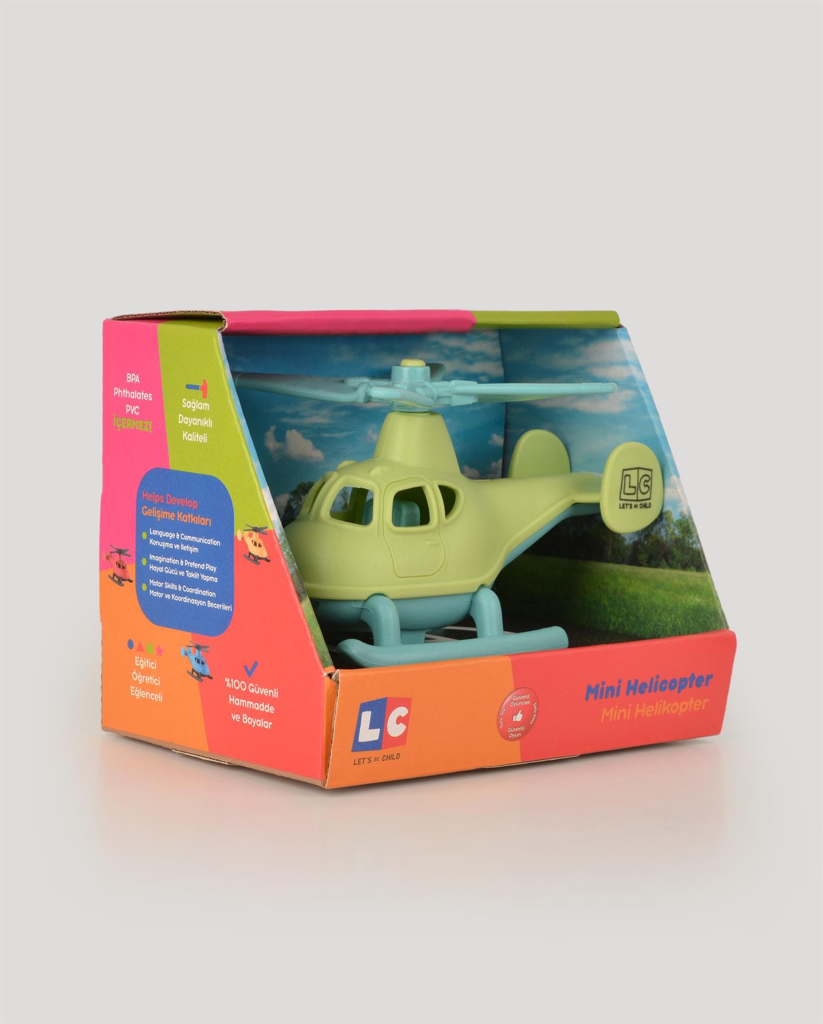 LC Minik Helikopter Tekli - Yeşil