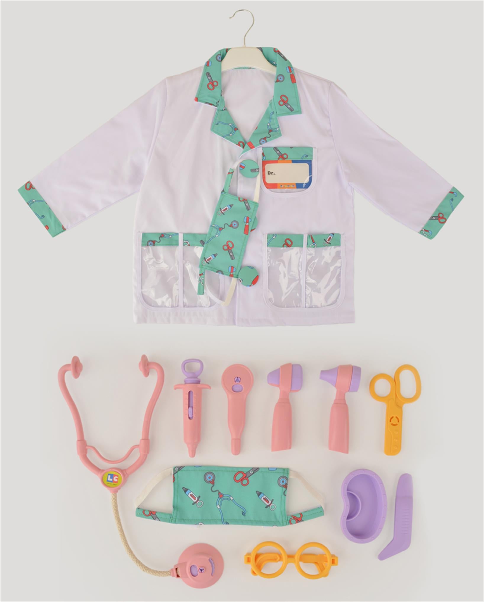 LC Pembe Doktor Seti ve Çocuk Kostümü