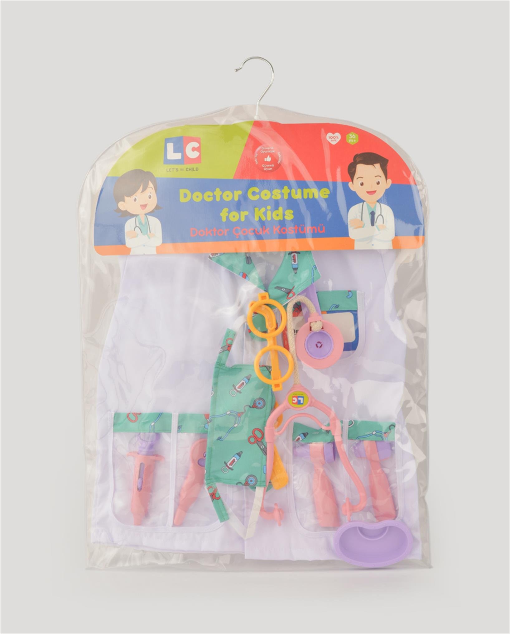 LC Pembe Doktor Seti ve Çocuk Kostümü