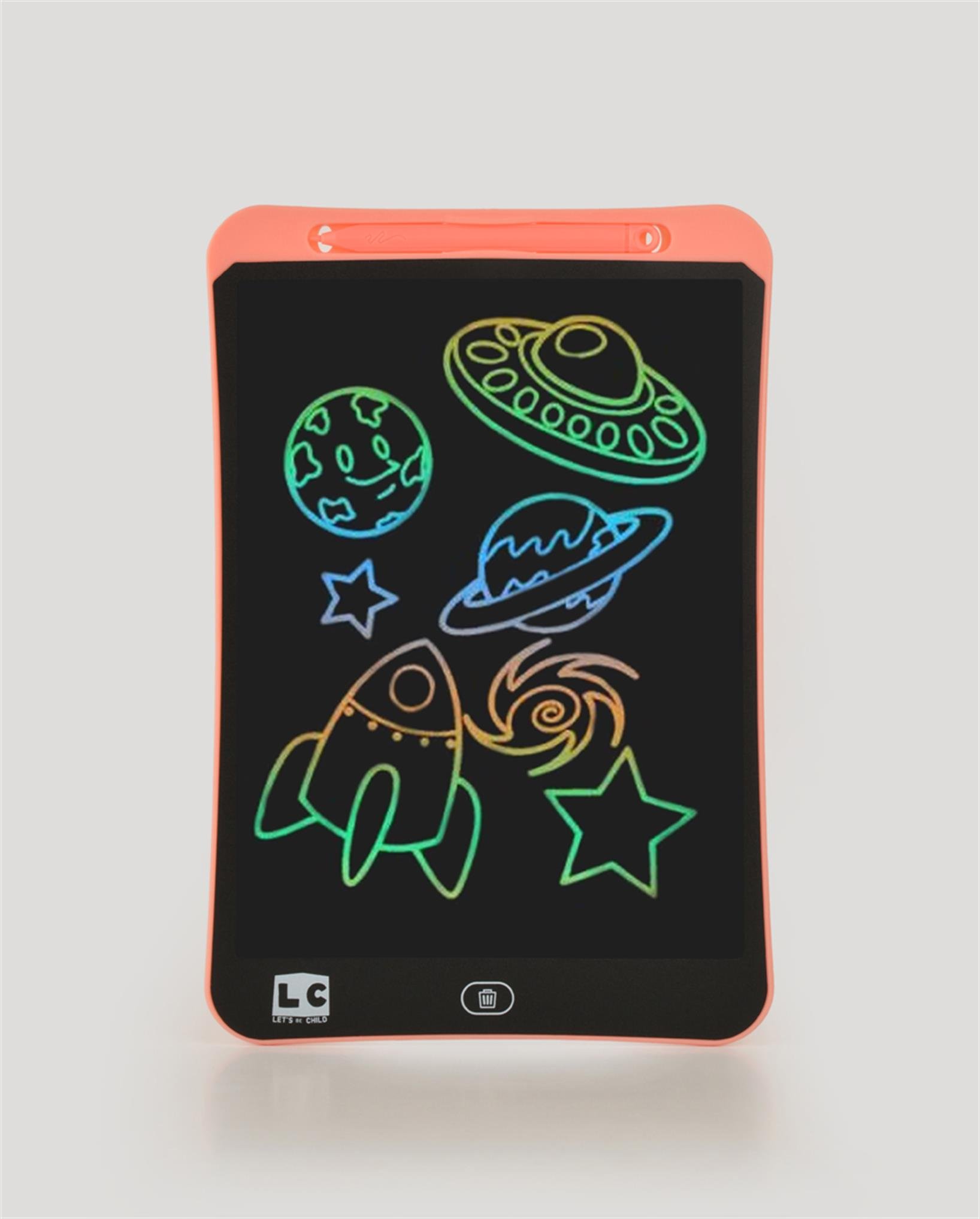 LCD Pembe Dijital Çizim Tableti Renkli 12 İnç