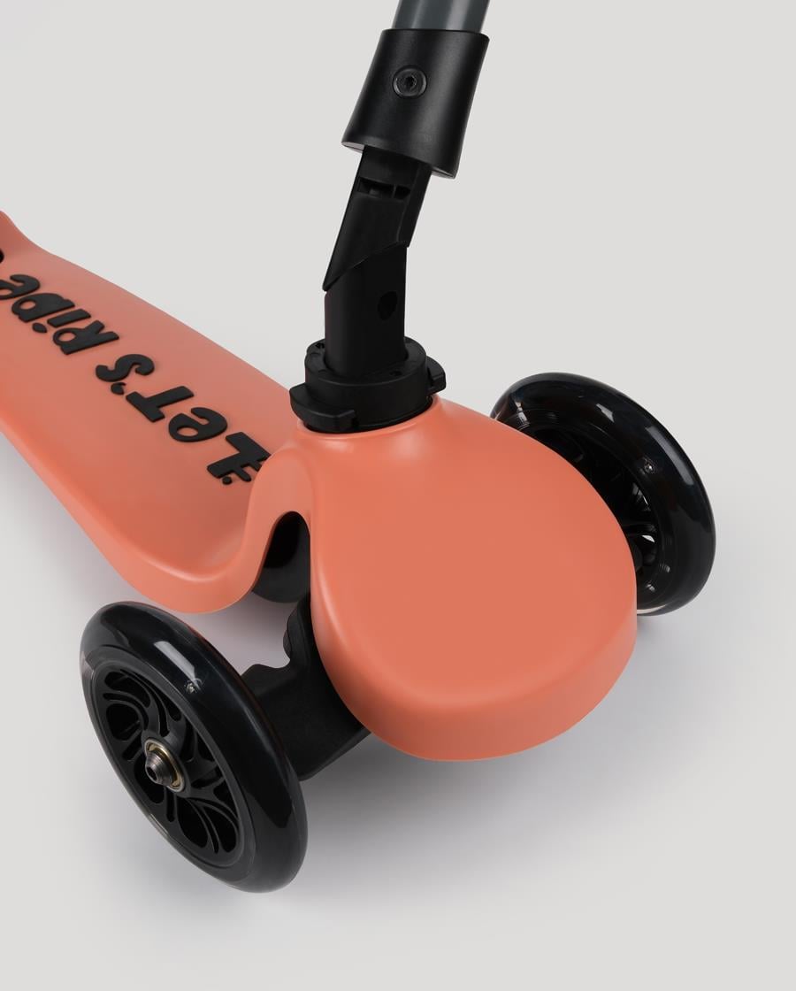 Let's Ride Two Işıklı Katlanabilir 3 Tekerlekli Scooter Somon