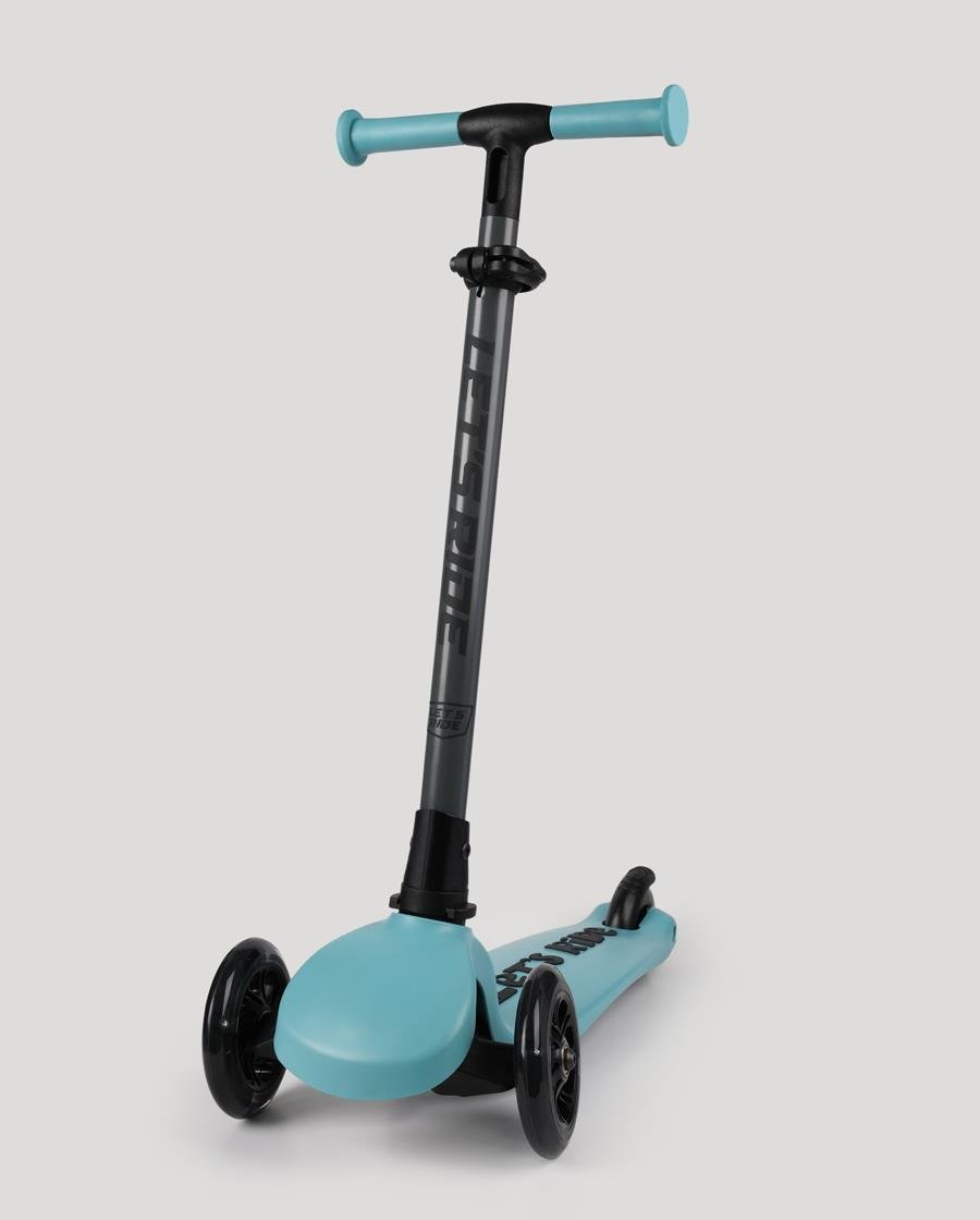 Let's Ride Two Işıklı Katlanabilir 3 Tekerlekli Scooter Turkuaz