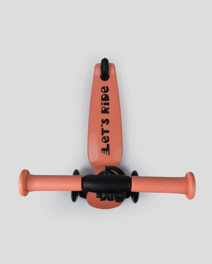 Let's Ride Two Işıklı Katlanabilir 3 Tekerlekli Scooter Somon