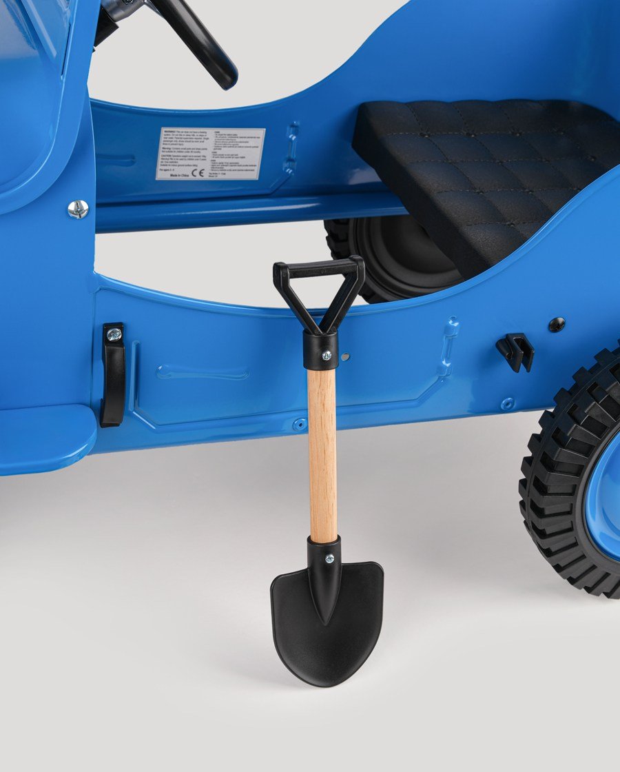 Pedallı Metal Klasik Jeep Mavi