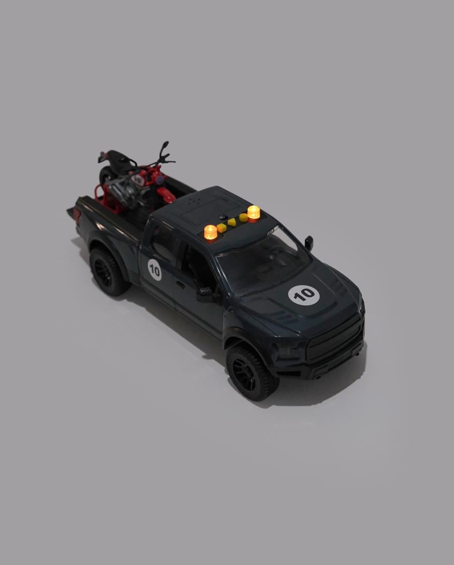 Sesli ve Işıklı Motosiklet Taşıyıcı Pikap