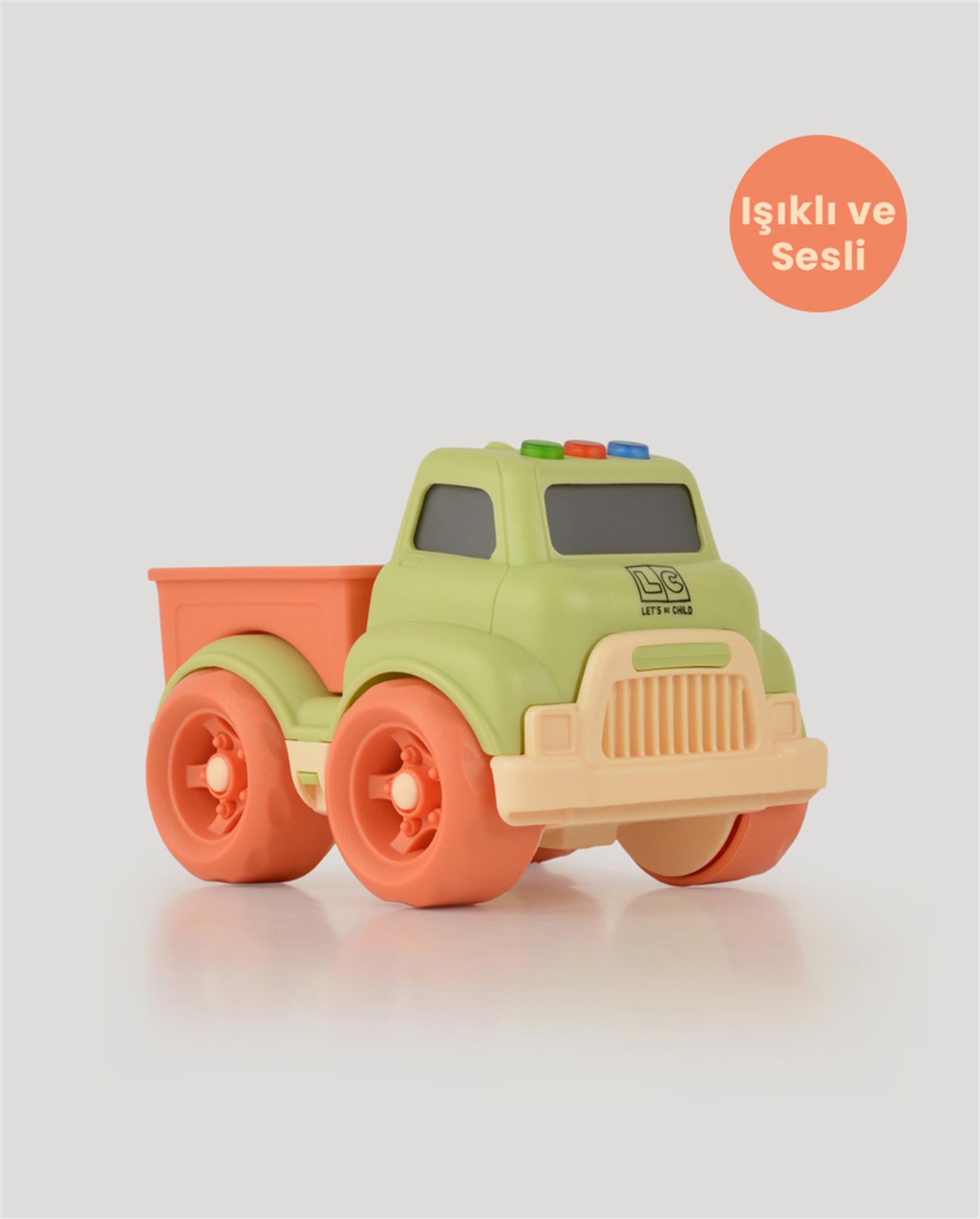 Yeşil Sesli ve Işıklı Minik Pikap