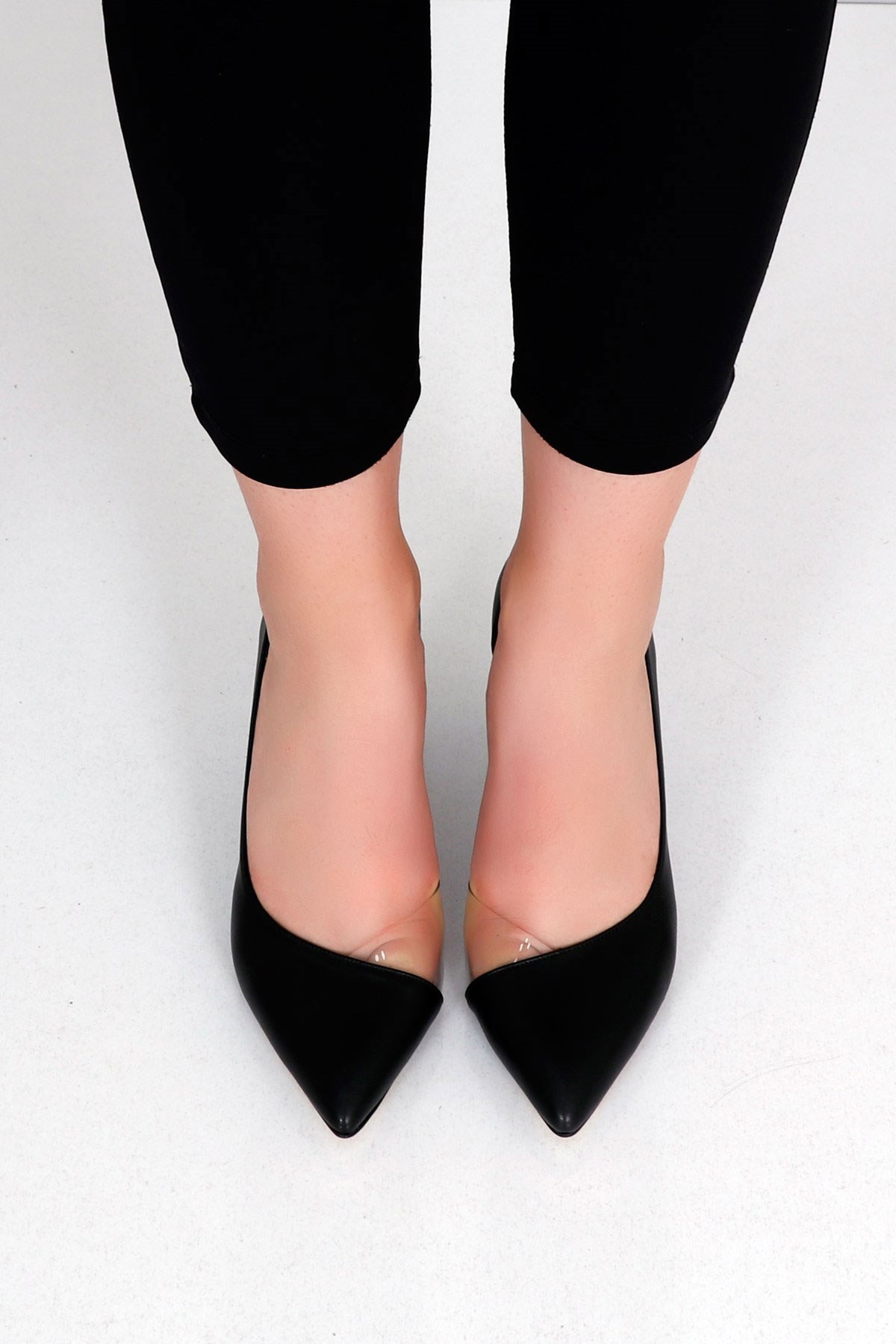 Siyah Topuklu Kadın Stiletto 74Y