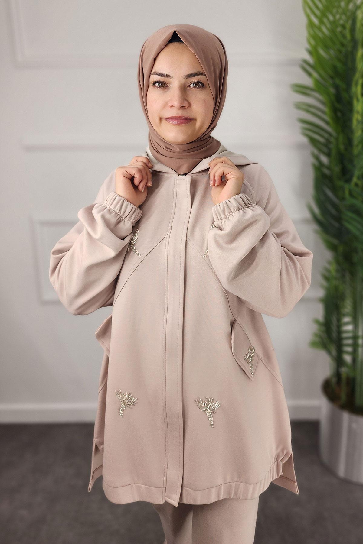 1100 Bayan Takım - Bej