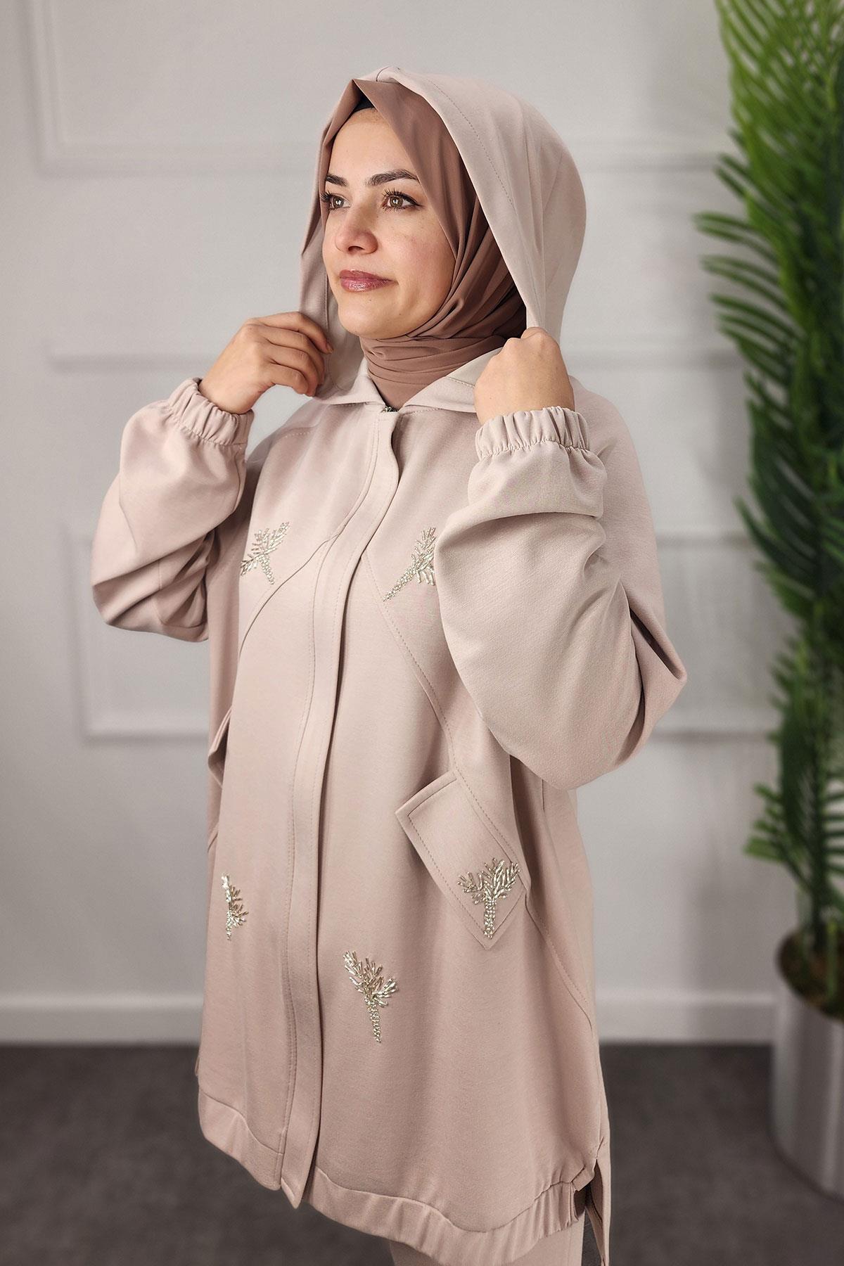 1100 Bayan Takım - Bej