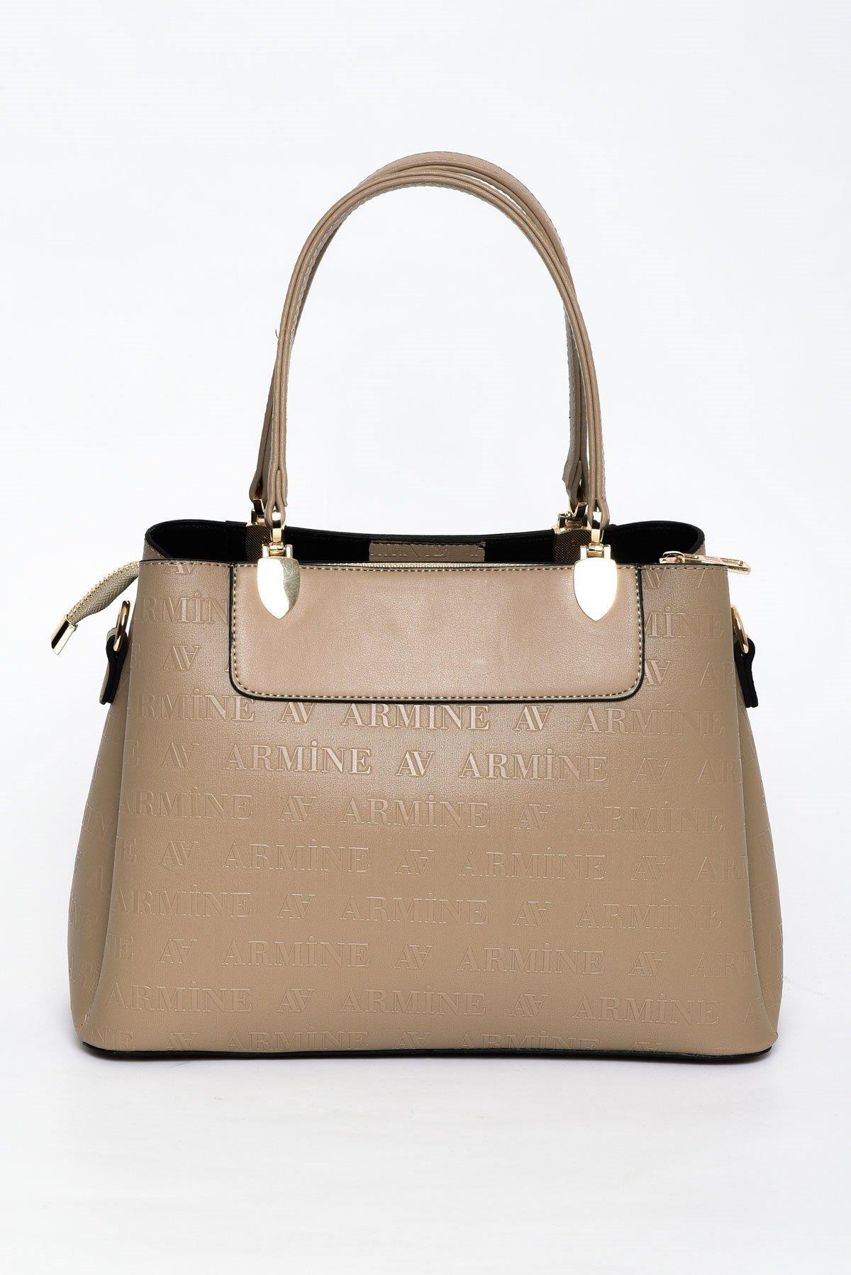 206 ARMİNE BAYAN ÇANTA LAZER - Vizon