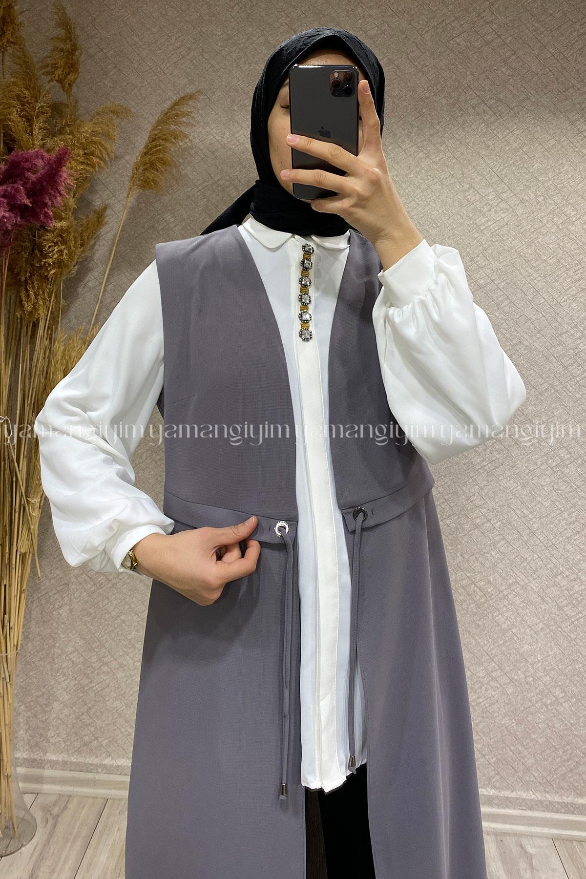 2068 ALYAKA YELEK - Gri