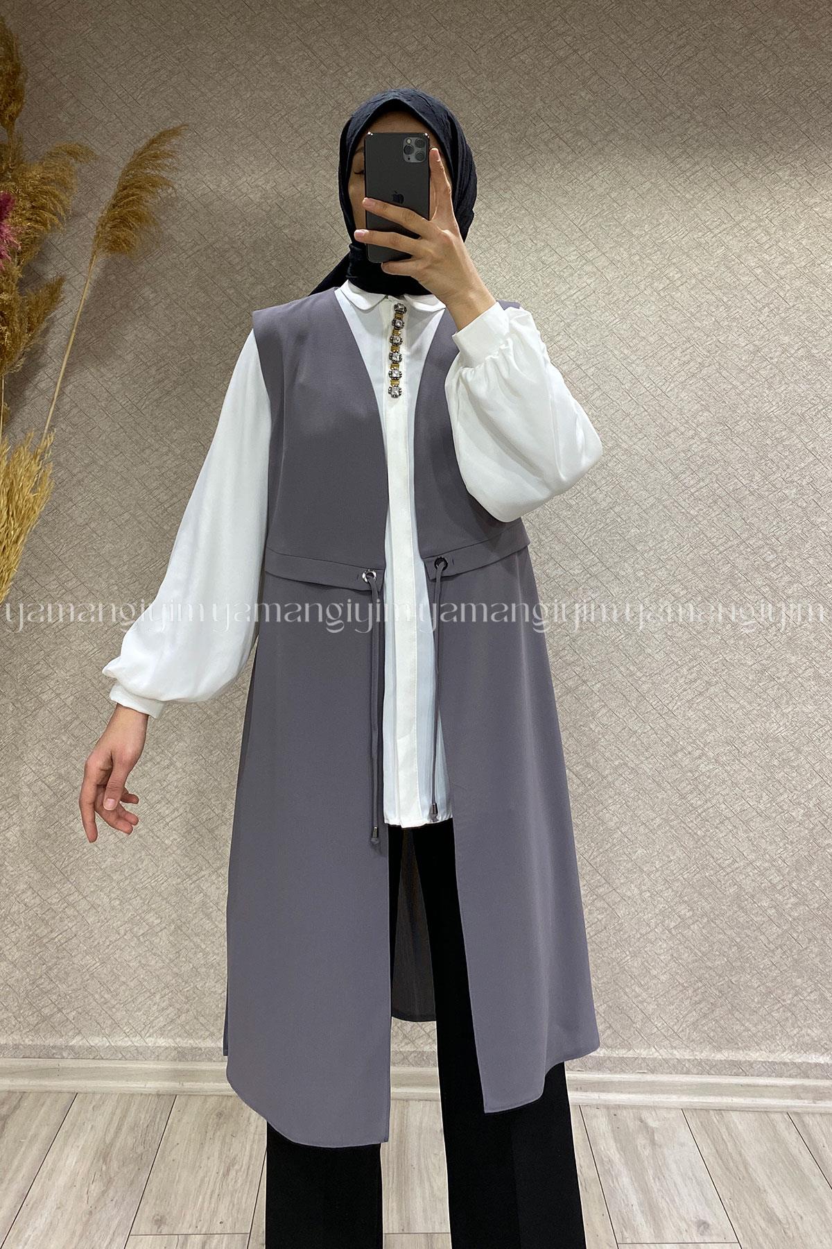 2068 ALYAKA YELEK - Gri