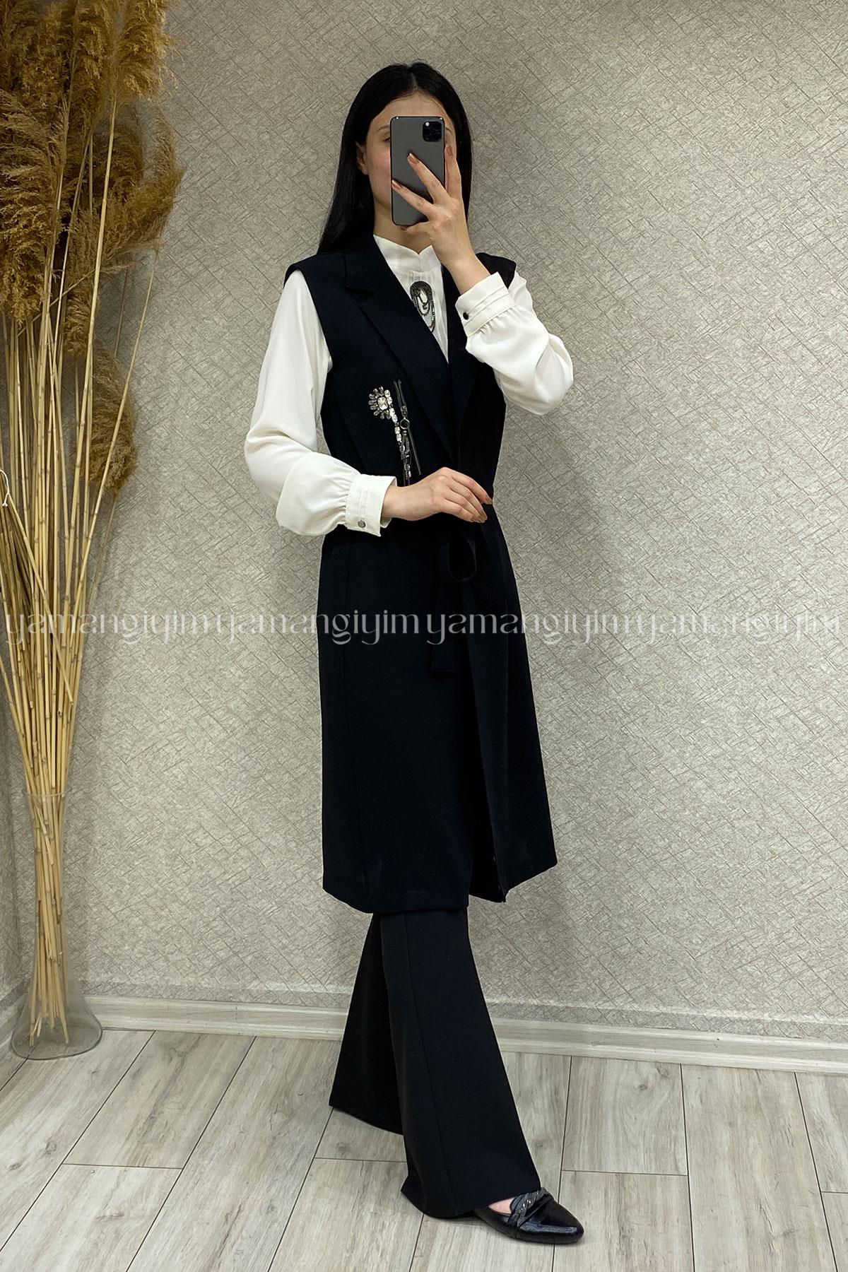 2080 ALYAKA YELEK - Siyah