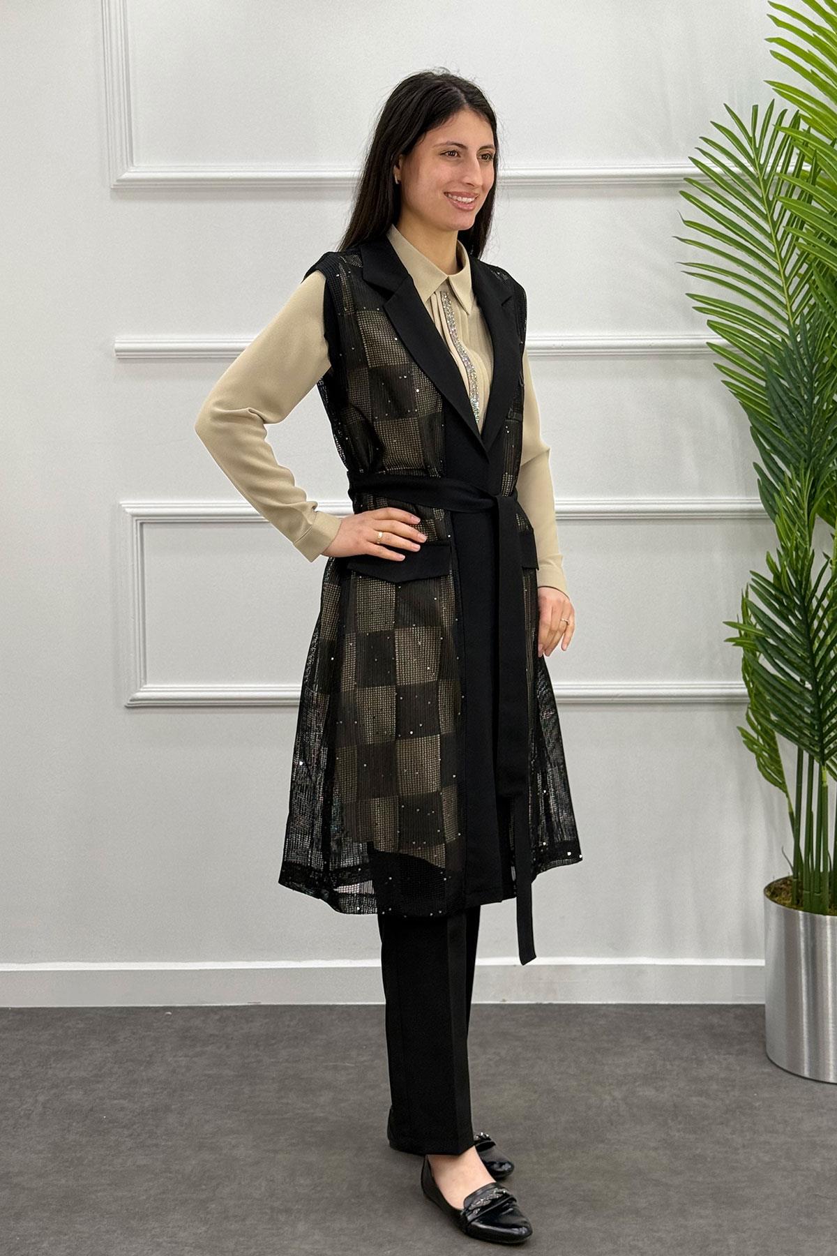 2086 Alyaka Yelek - Siyah